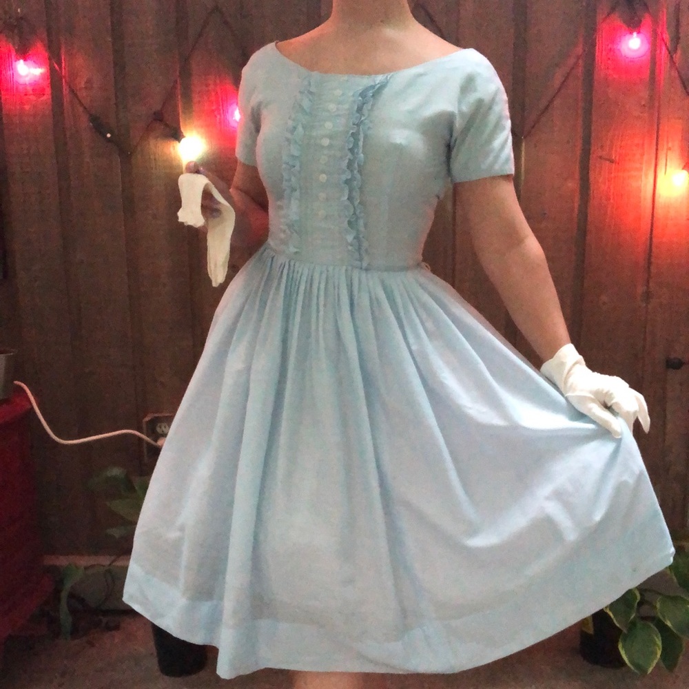 Vintage 50’s Baby Blue Dress